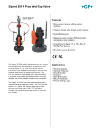 Thumbnail of document Data Sheet - 3519 Flow Wet-Tap Valve